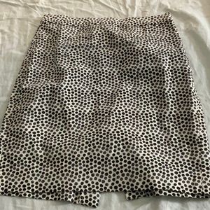 Polka dot pencil skirt